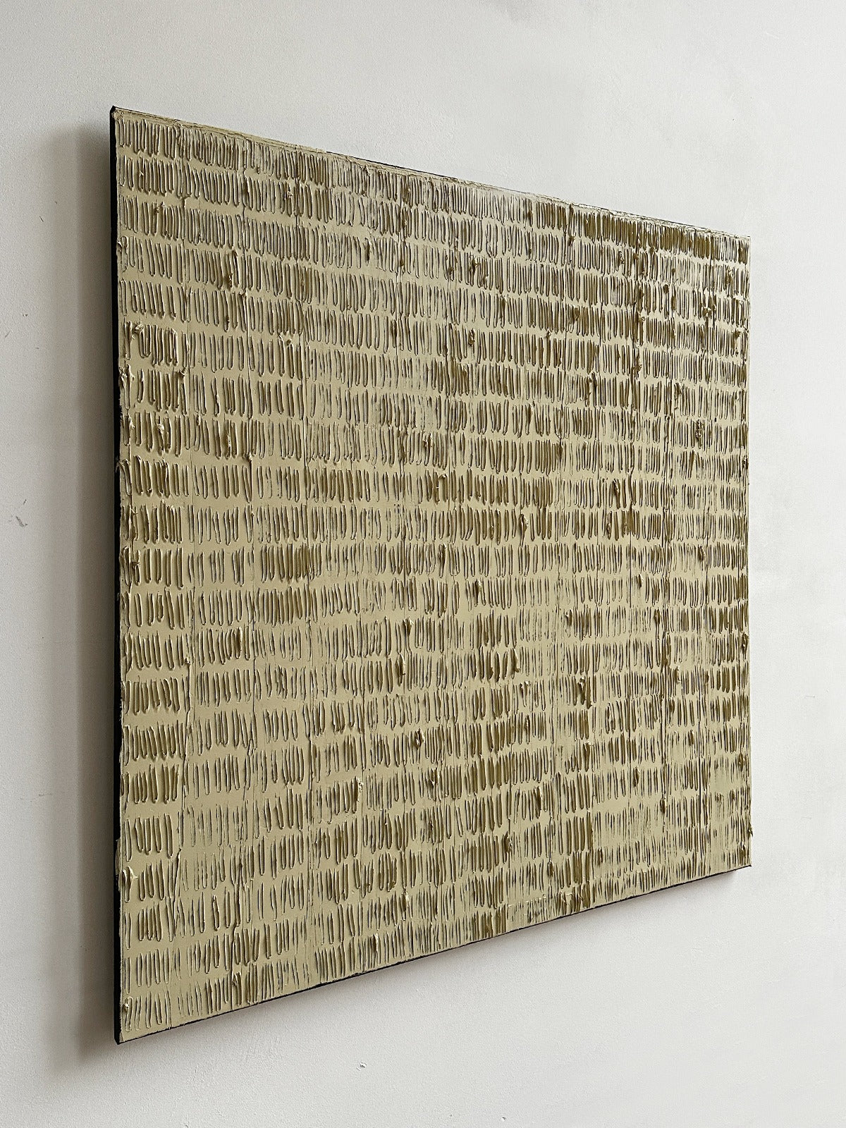 Buff Titanium - Turf Series' Painting — close-up of textured surface in neutral tones