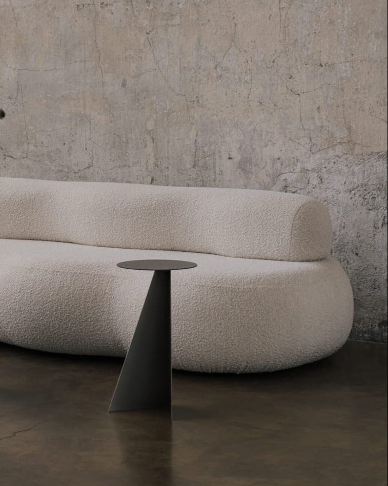 Aluminum Side Table Object084 — side angle