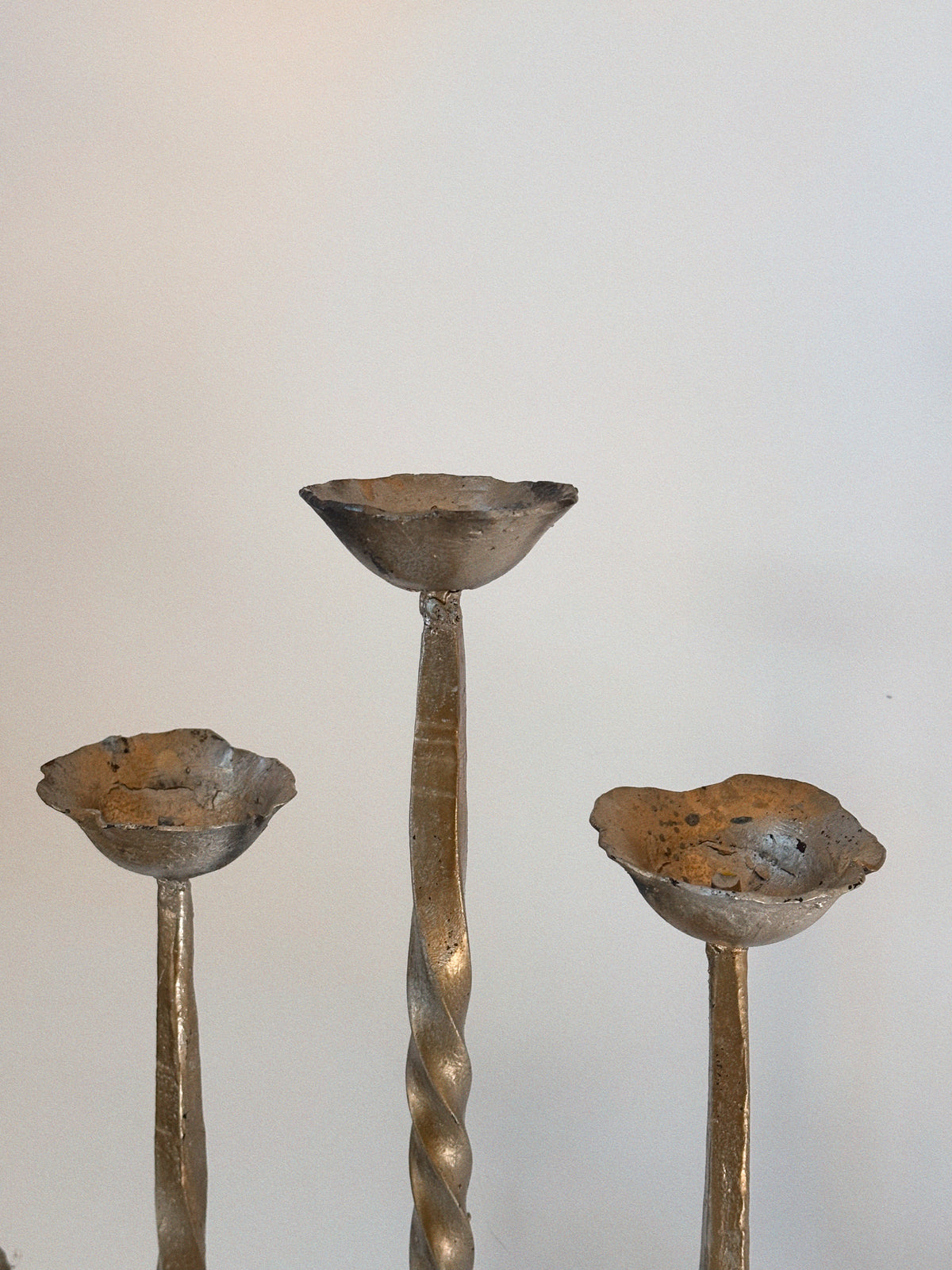 Folk Art 5 Arm Candelabra, Poland — alternate view