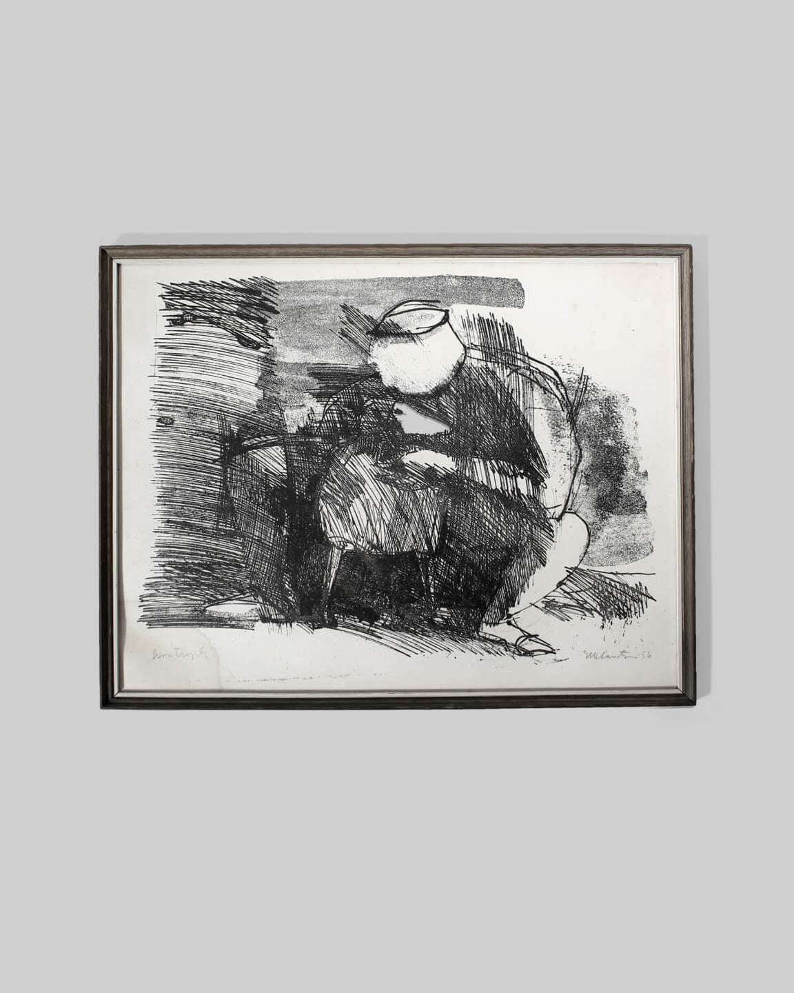 Swedish Rustic Etching On The Paper, 1956 by Vintage Stories | The Oblist — black ink on paper