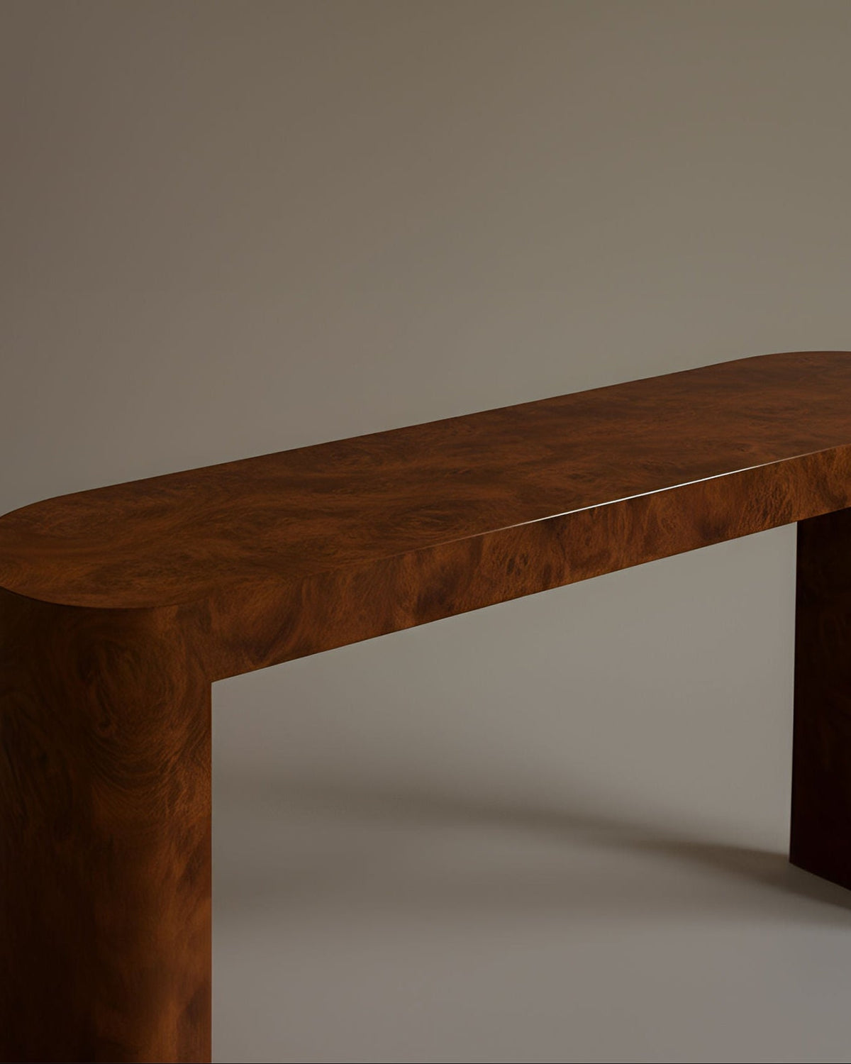 Luna Console Burl Wood — alternate view