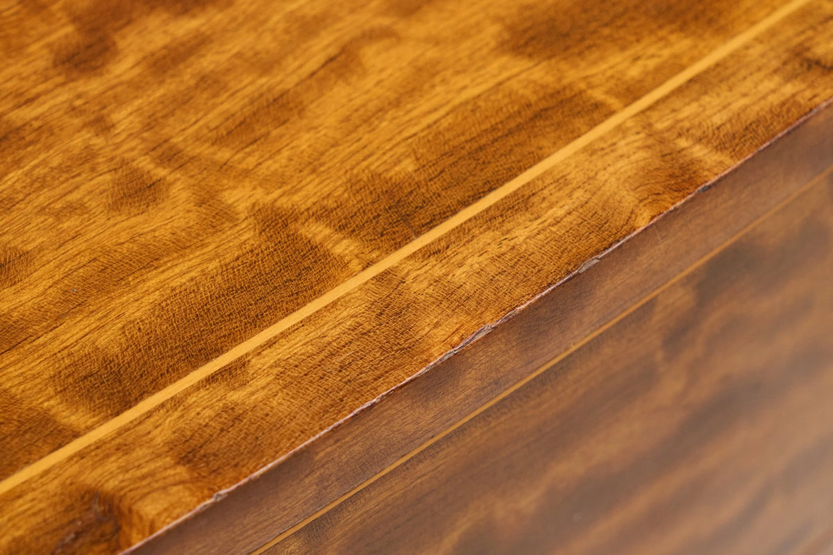 Art Deco Chest of Drawers in Wonderfully Expressive Maple England 1930s — in context