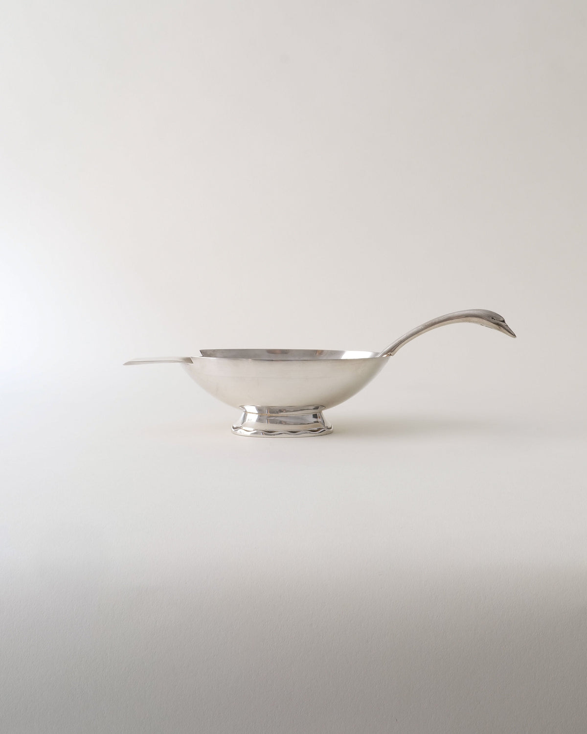 Christofle Silver Swan by Collection apart | The Oblist — handcrafted silver shallow bowl