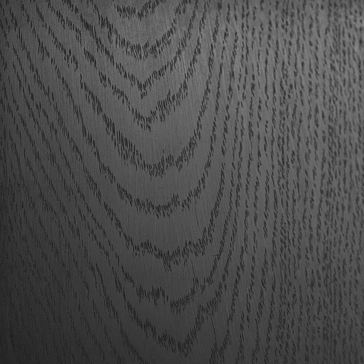 Gray wood grain detail of Pryn occasional end table by ARCHIVISM