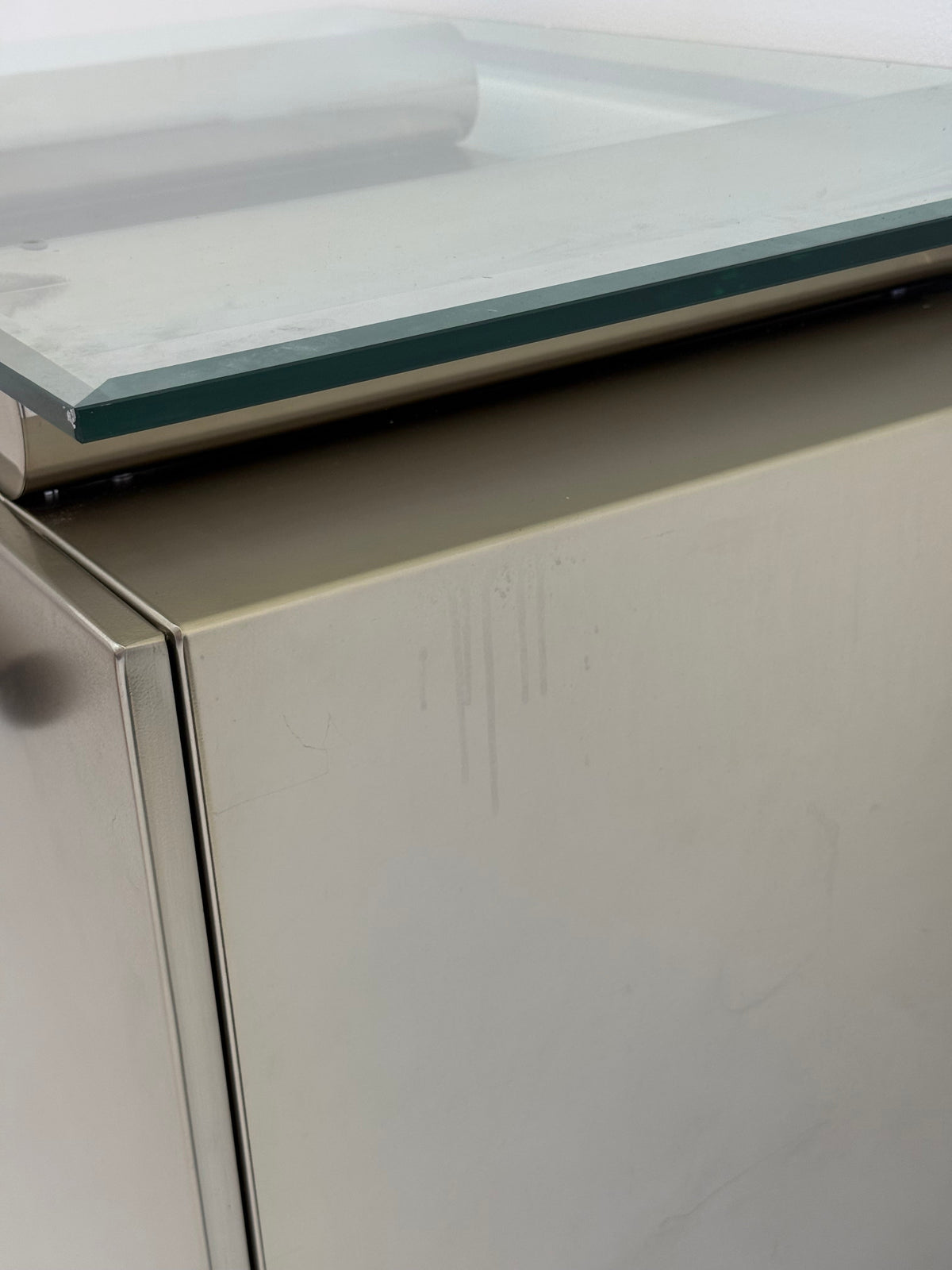 Postmodern aluminum bar cabinet from Belgochrom — view 11