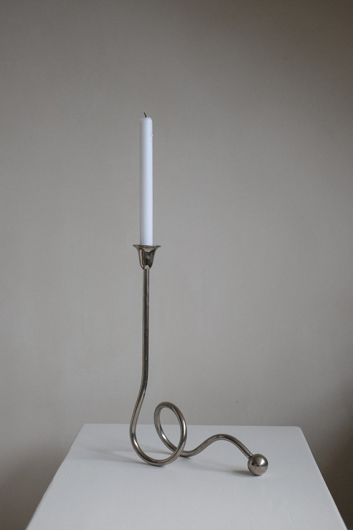 Chrome Candle Holder by Guido Niest by septembre studios | The Oblist