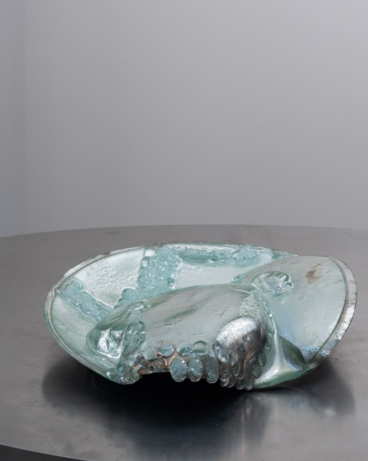 'Lunar Maria' Sculptural Glass Centrepiece Bowl by Christopher Matthews, 2025 by Tom Bogle | The Oblist