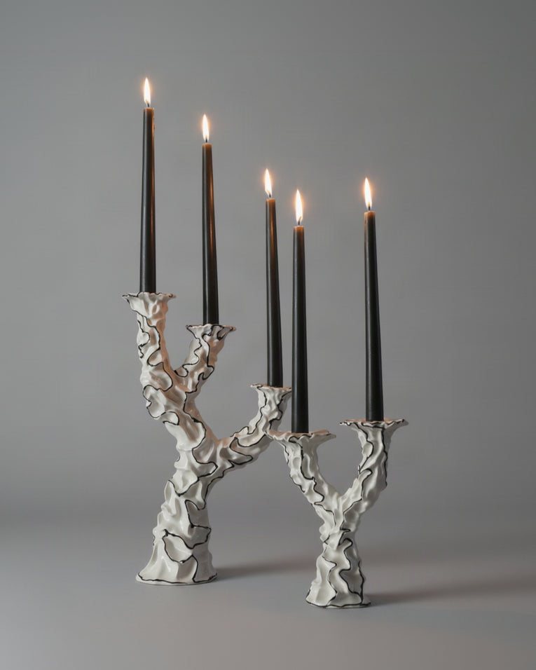 Two Wishes Hand Made Ceramic Candle Holders by House of Quentin Jones | The Oblist