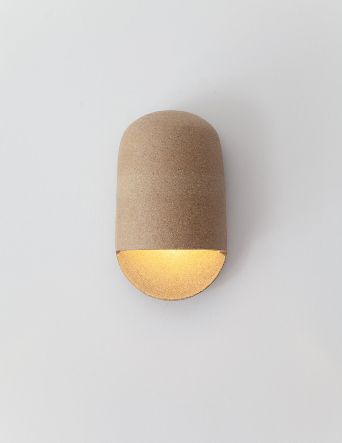 Tera Sconce Unglazed — detail view