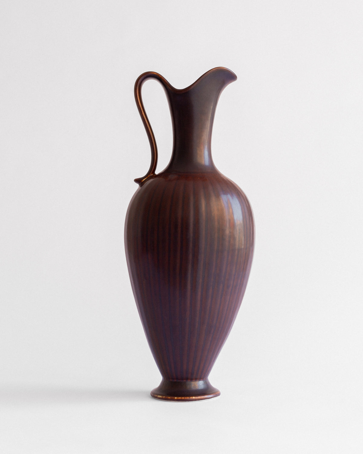 XL Decorative Stoneware Pitcher by Gunnar Nylund for Rörstrand, Sweden, 1950s by Spigel | The Oblist
