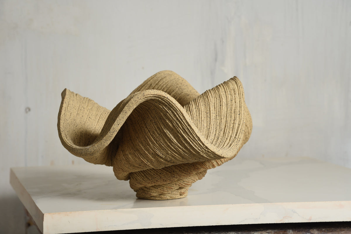 Wide Speckled Bowl — side angle