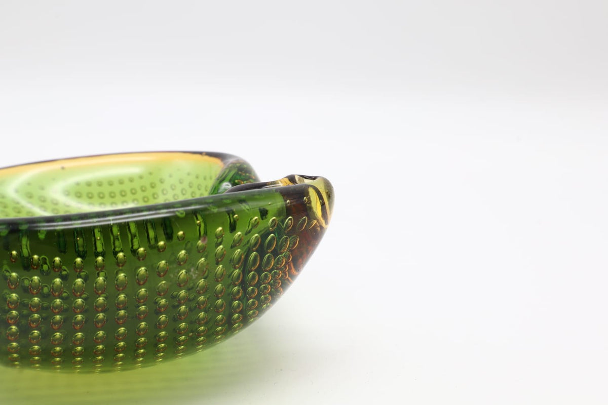 Mid-Century Murano 'Bullicante' Glass Vide-Poche – Italy, 1950s — lifestyle setting