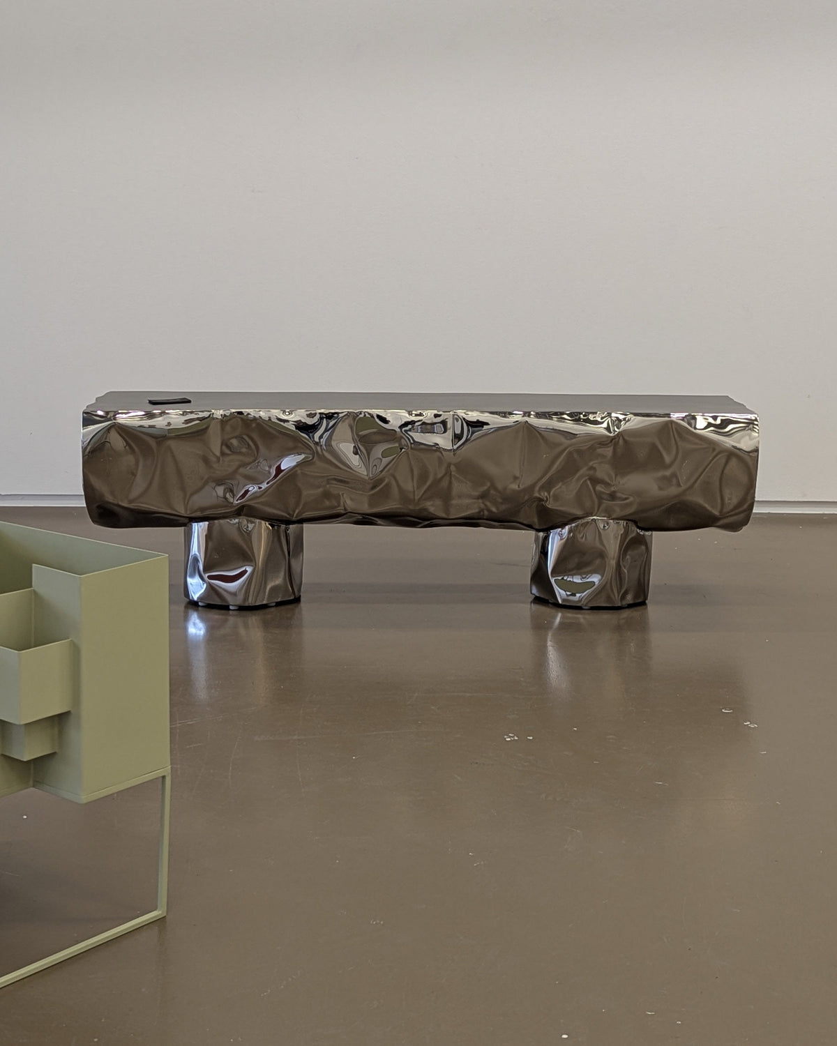Stainless Steel Bench - Tronco Series by Nitush Aroosh — alternate view