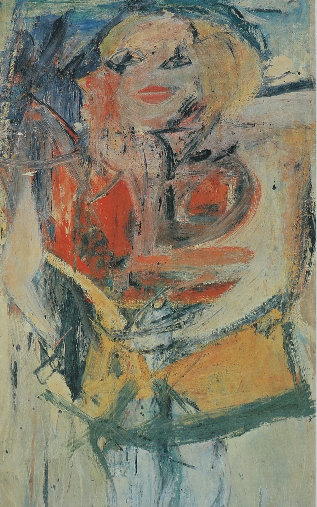 Willem de Kooning Book — close-up of colorful abstract painting detail