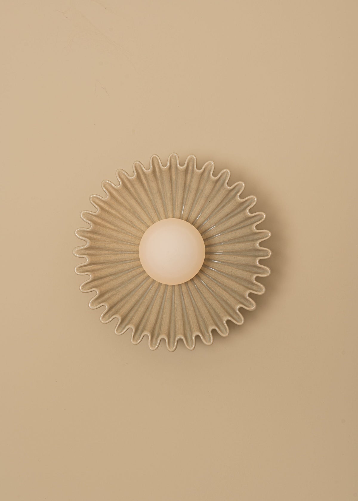 'Ostro' Sea Ceramic Wall Light — lifestyle setting