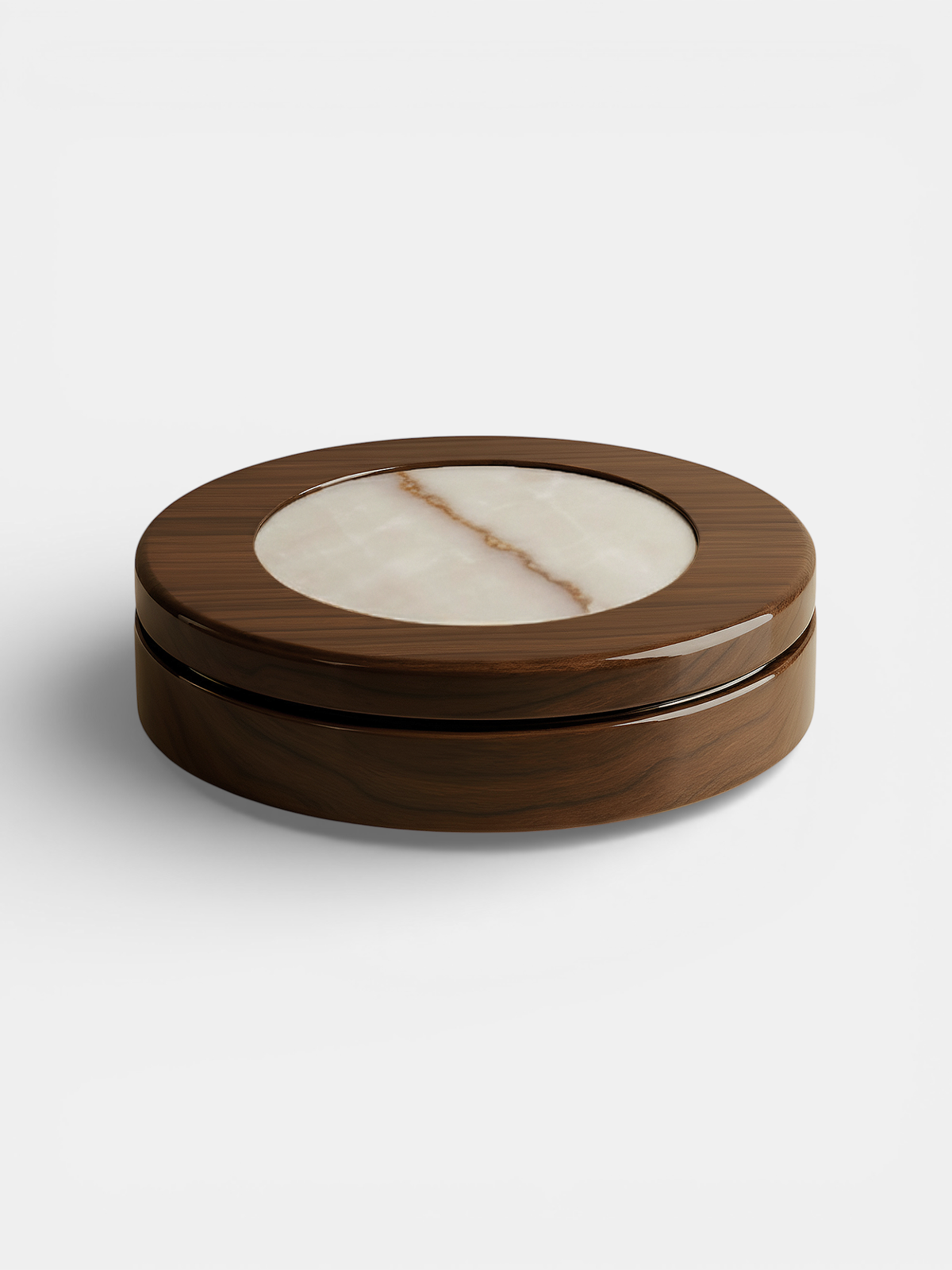Yoyo Wooden And Shell Onyx Coffee Table — detail view