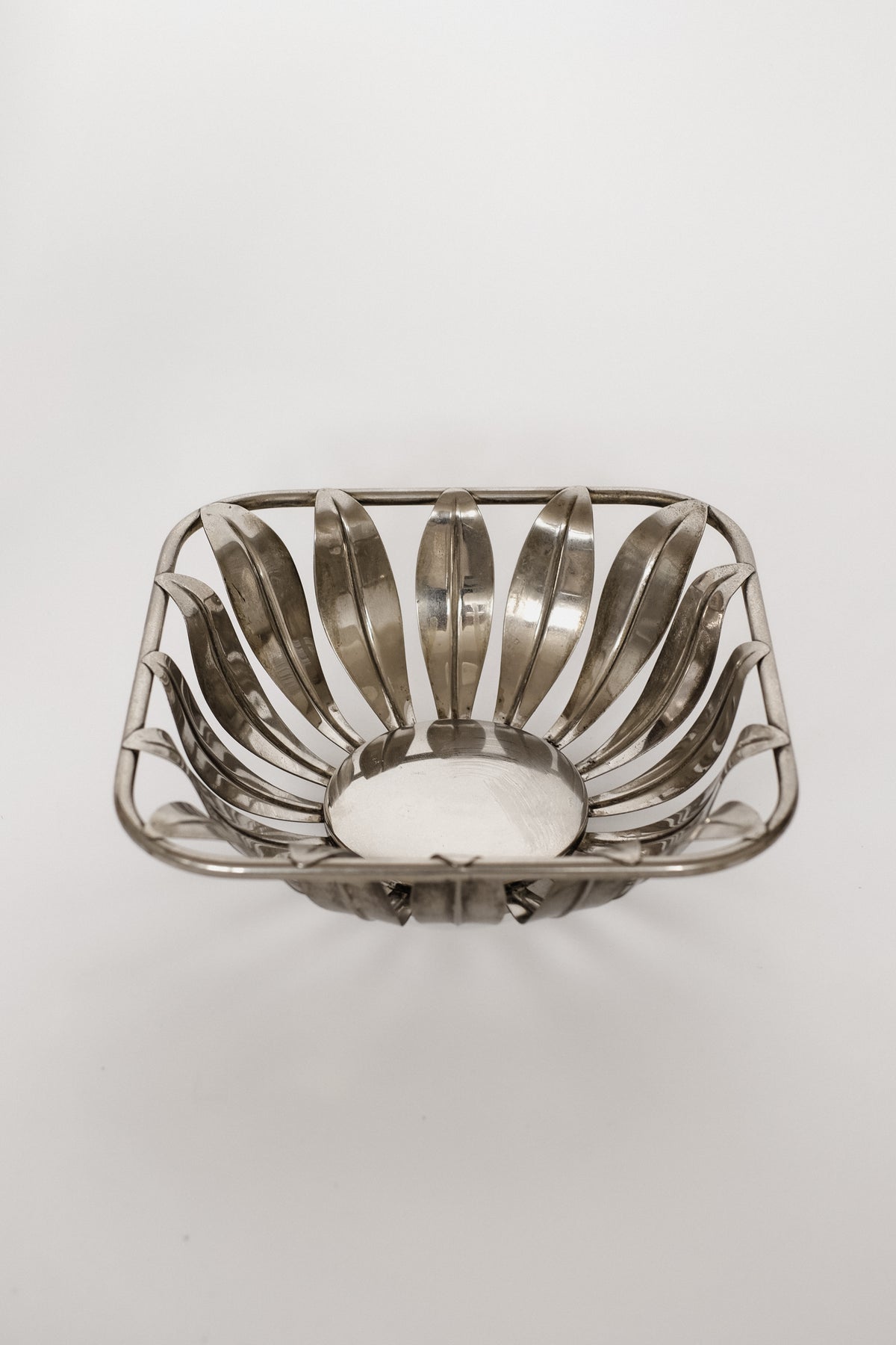 Silver Plated Flower-Shaped  Bowl — lifestyle setting