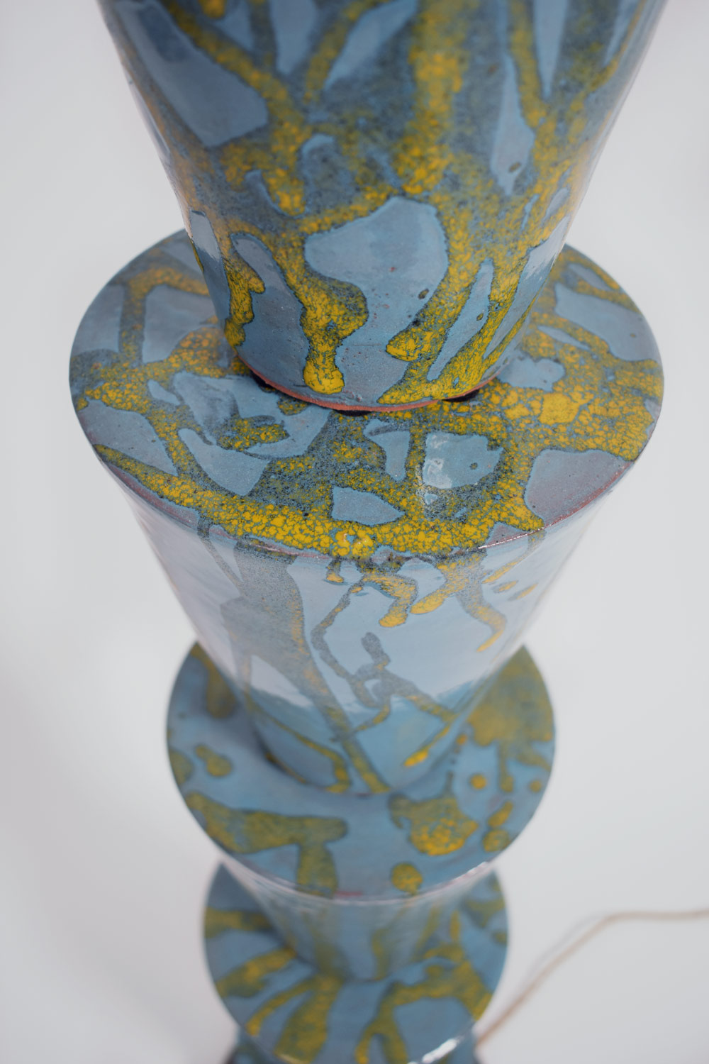 Nizwa Floor Lamp — close-up of glazed ceramic texture
