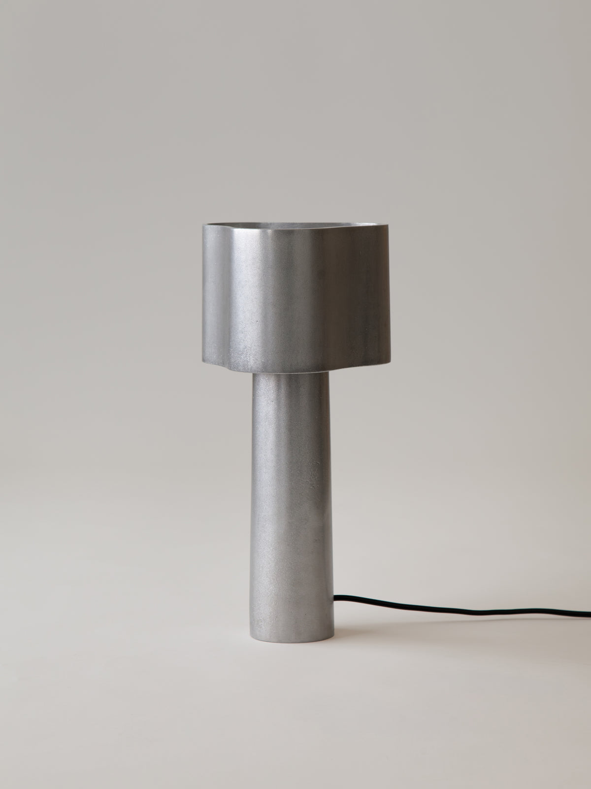 Coy Table Lamp - Aluminium — side angle