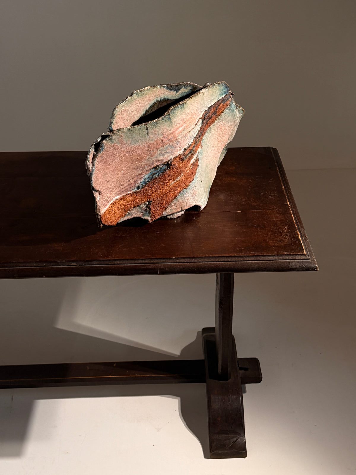 Monumental "Cloud" stoneware vase, France, 1970 — alternate view