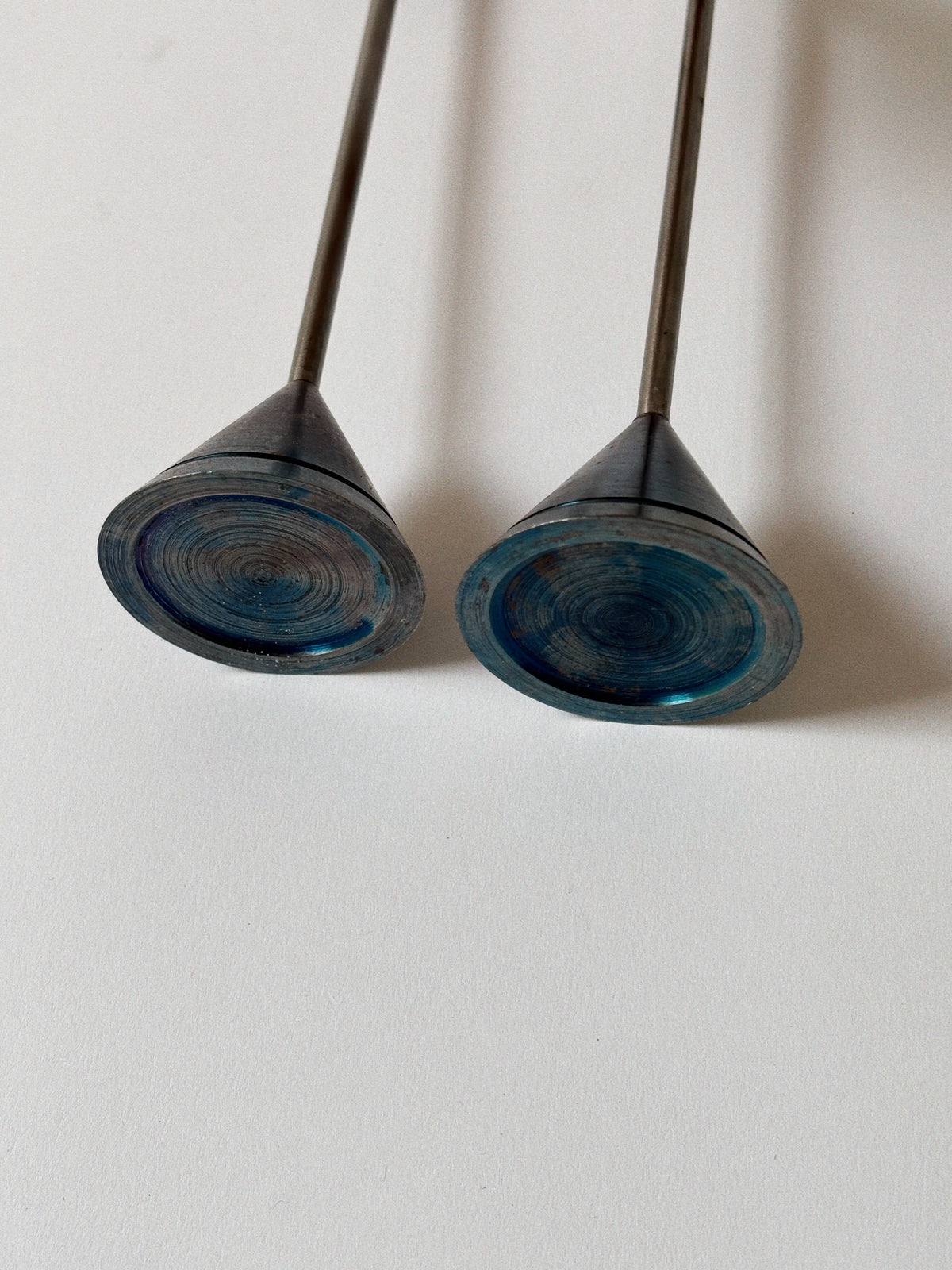 Postmodern Metal Candleholders — alternate view