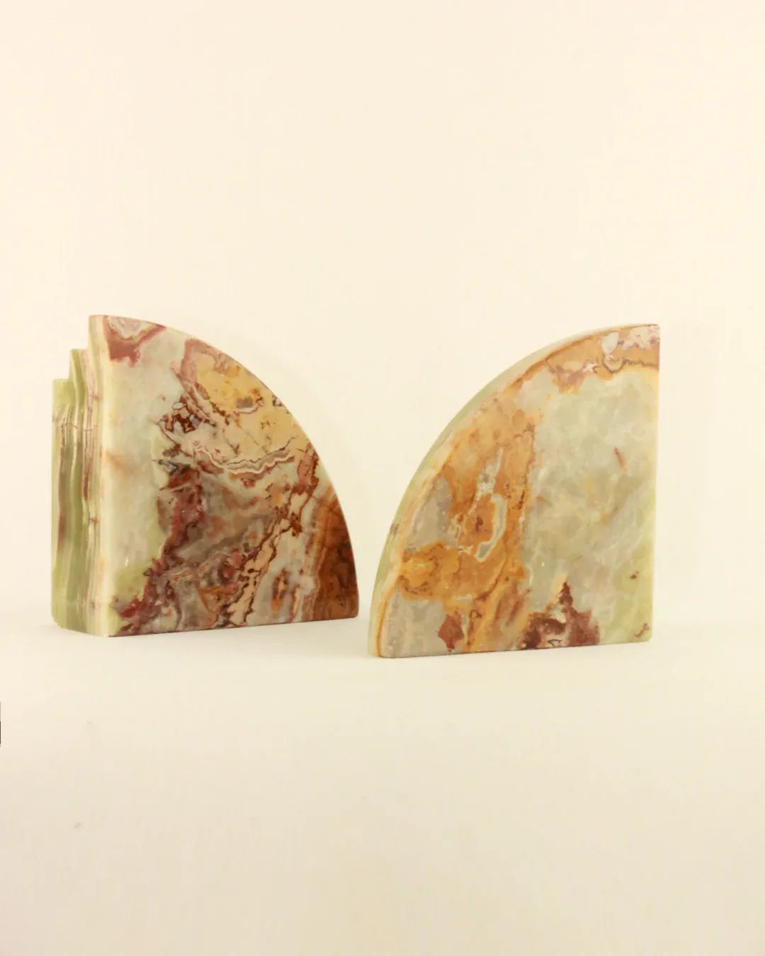 Pair of elegant and sturdy Onyx Bookends with a sleek black finish