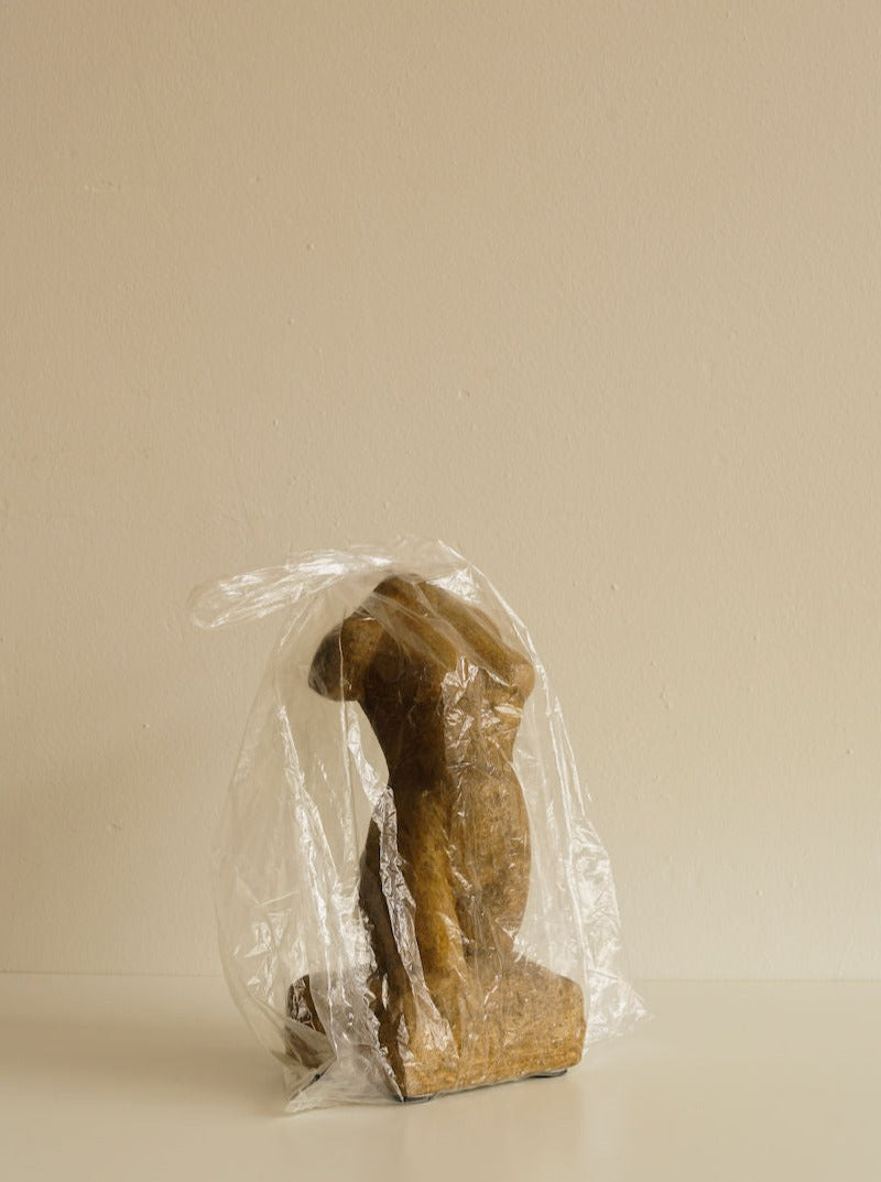 Feminine torso with slender shoulders and delicate collarbones
