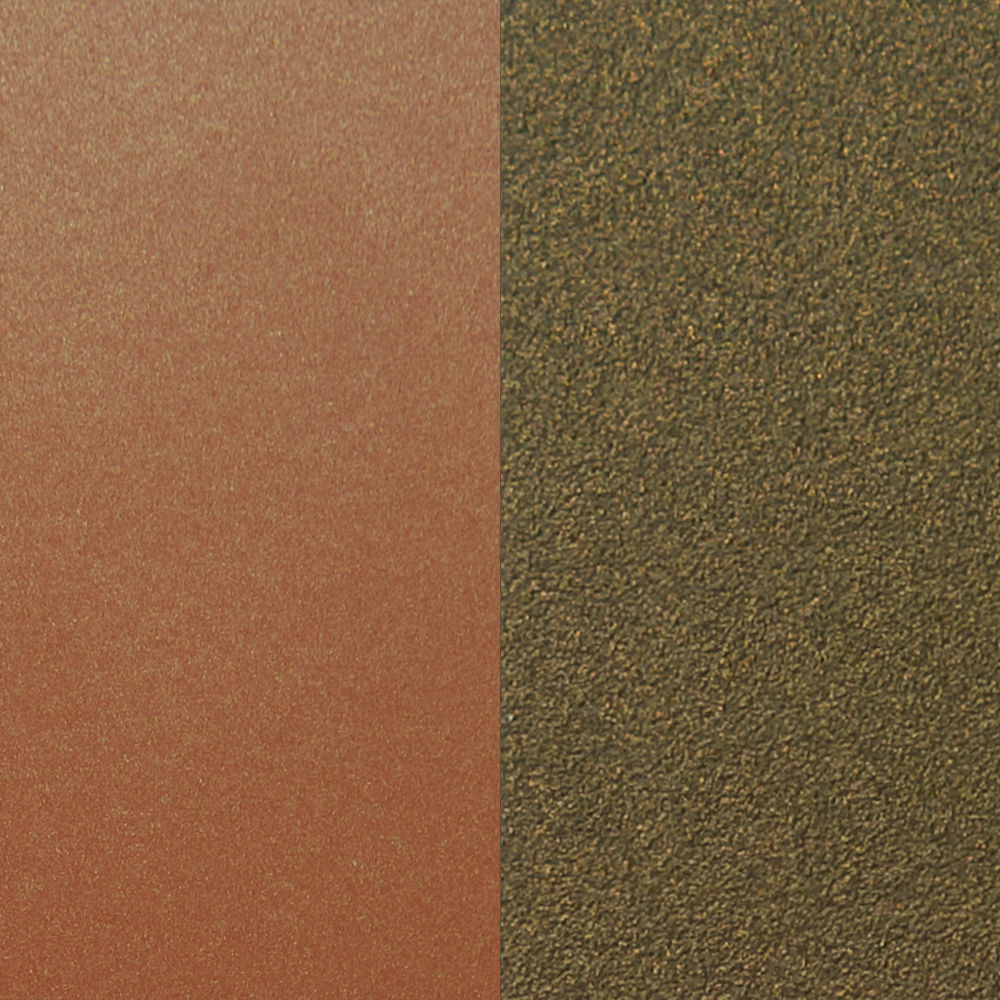 Double Jeu coffee table showing contrasting bronze and textured surface materials