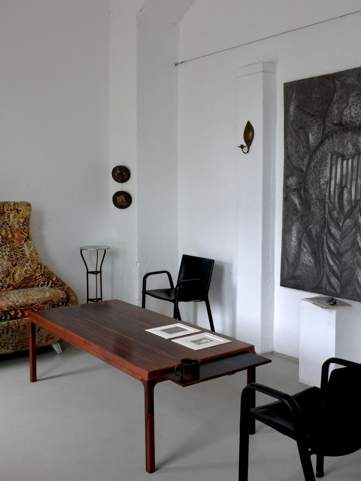 Johannes Andersen rosewood coffee table in modern living room setting