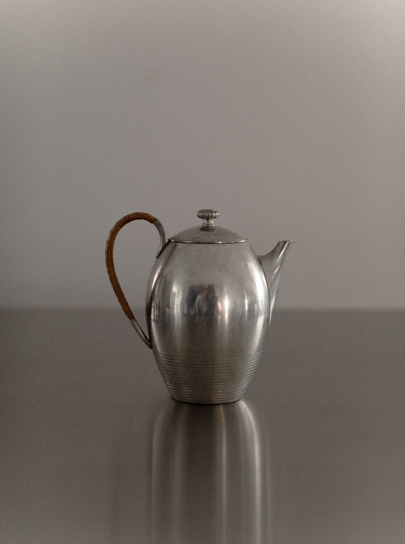 Art Deco Teapot with gold and black geometric patterns