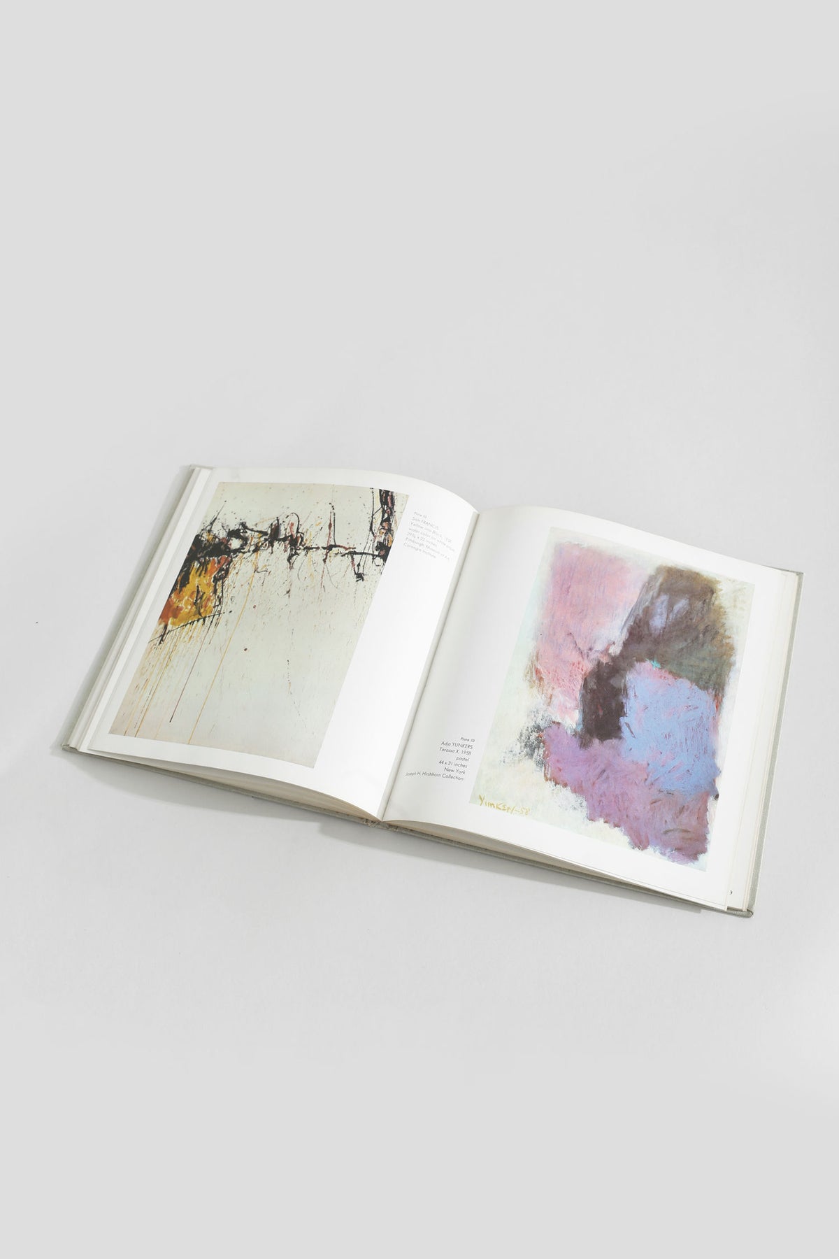 Open 20th Century Drawings art book showing abstract paintings