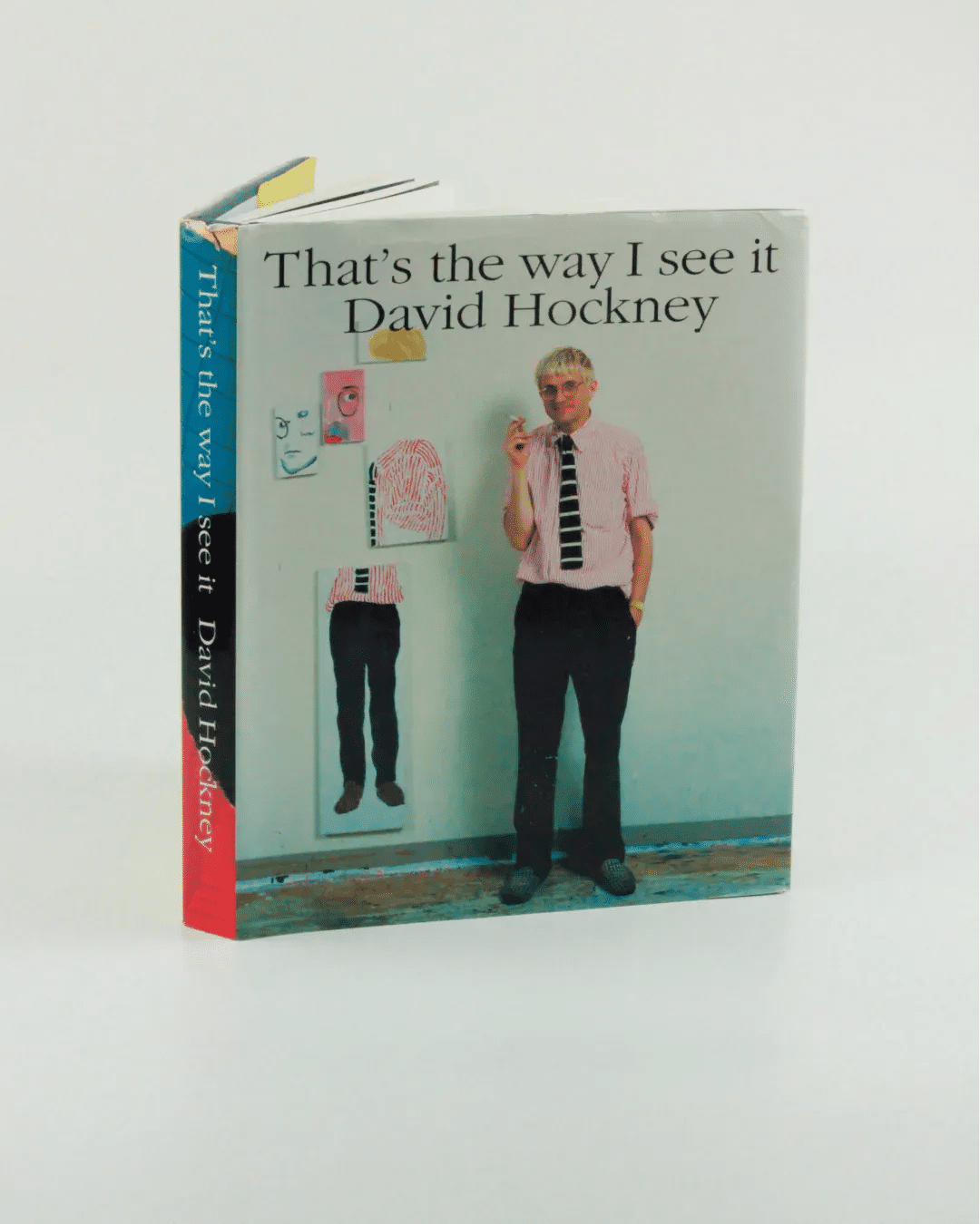 Two-page spread of David Hockney's iconic painting in That's the way I see it: David Hockney book