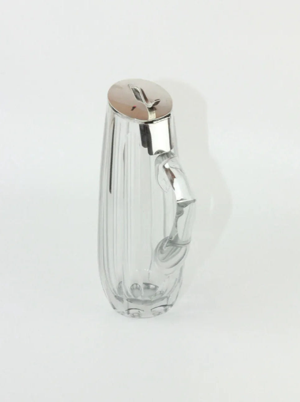 Beautiful handcrafted crystal decanter with intricate detailing and elegant design