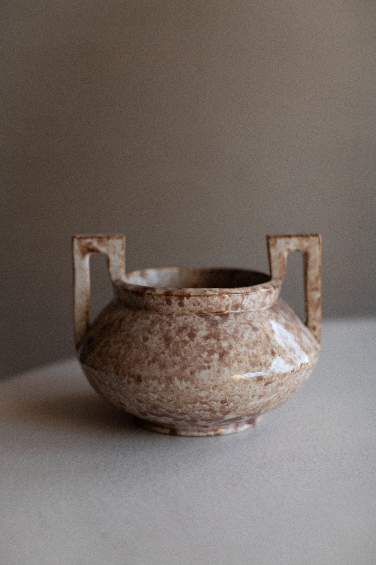  Rare 1930's Höganäs Vase featuring a textured surface and classic form