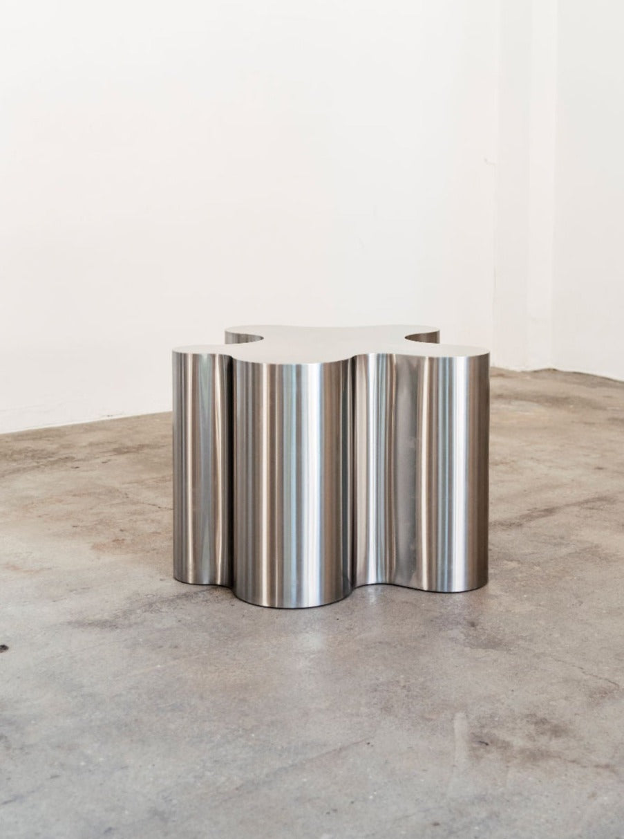 Silver Root - Low — side angle showing polished metal finish