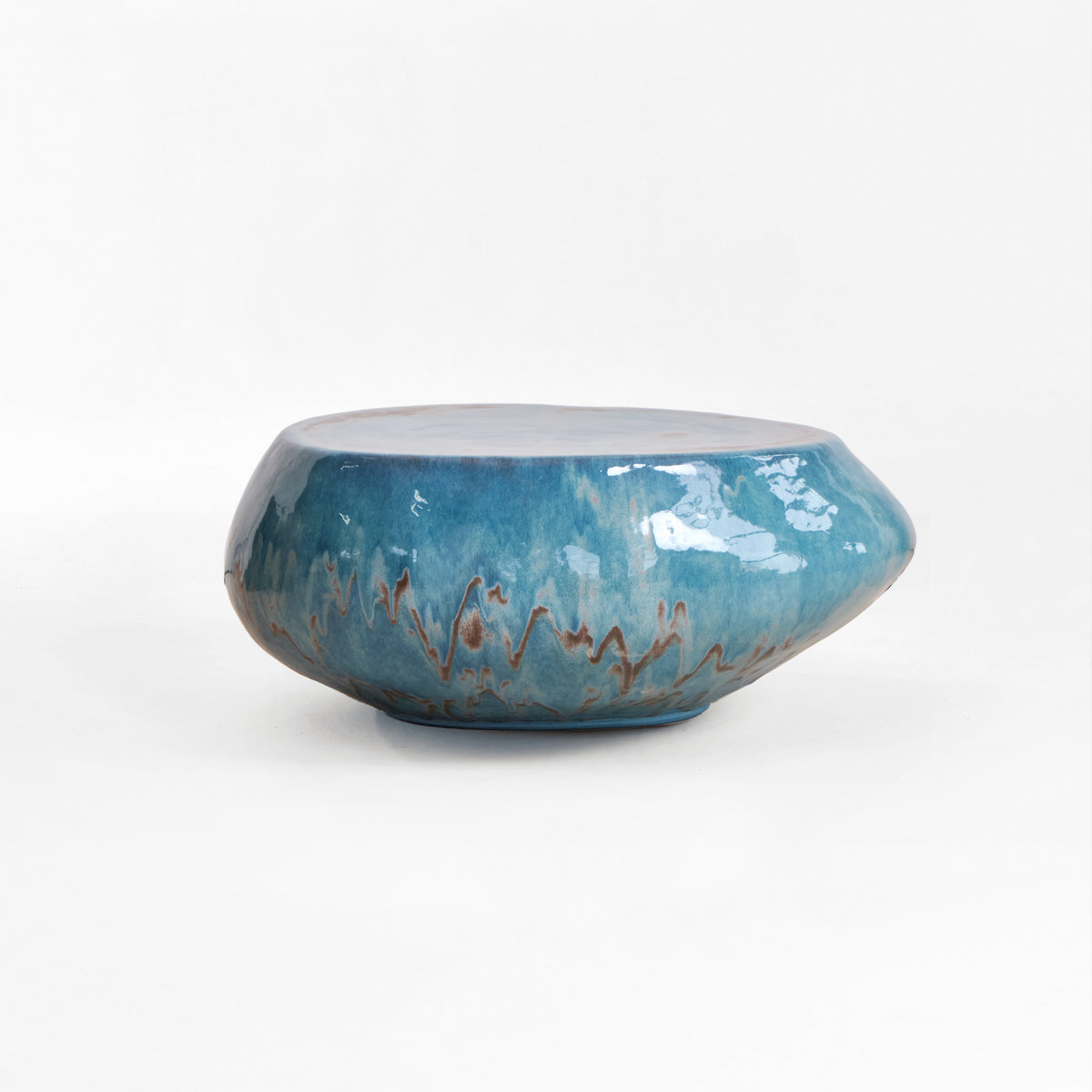 Ceramic Coffee Table in Cream — view 9
