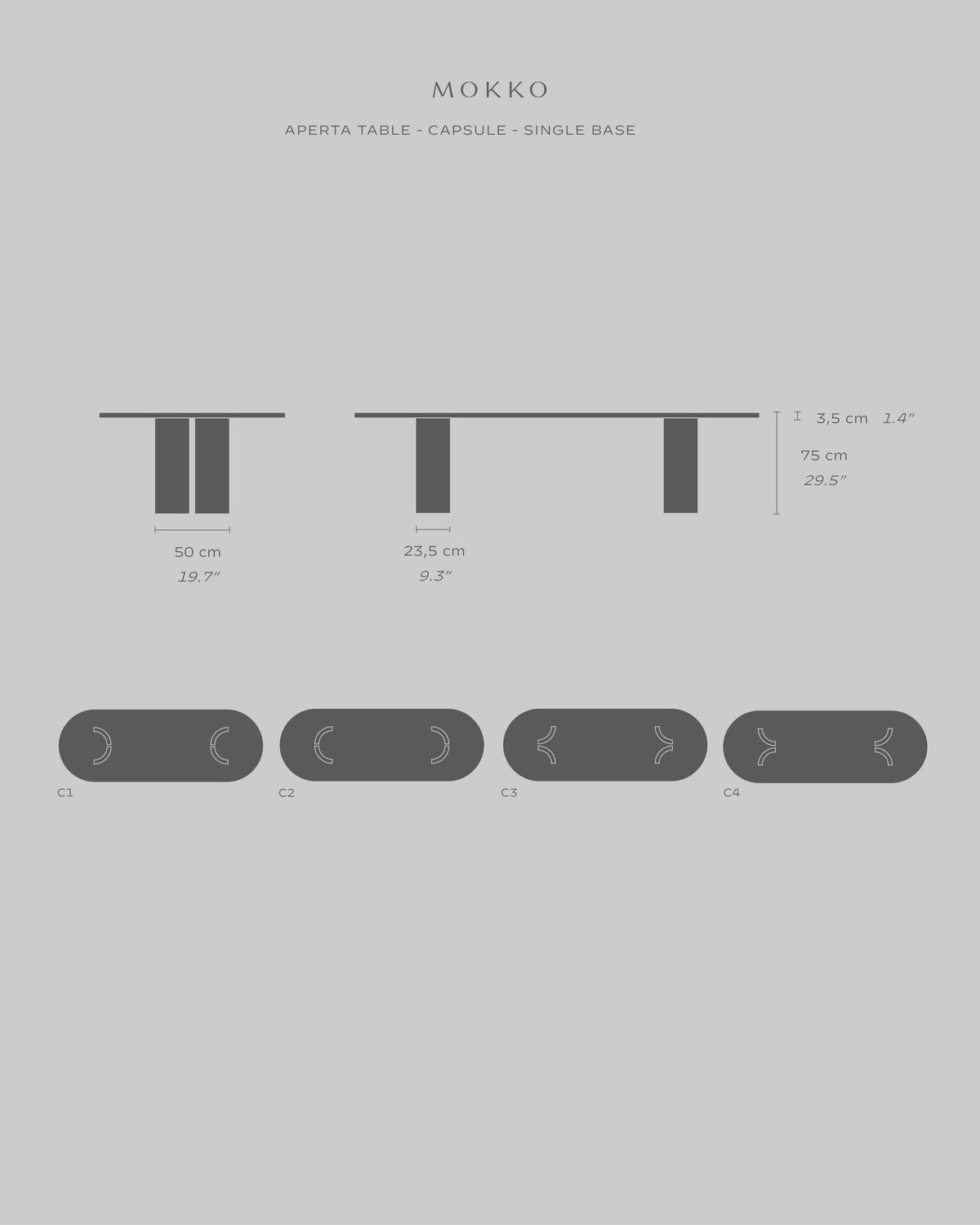 Aperta Capsule Table - Single Base — view 9