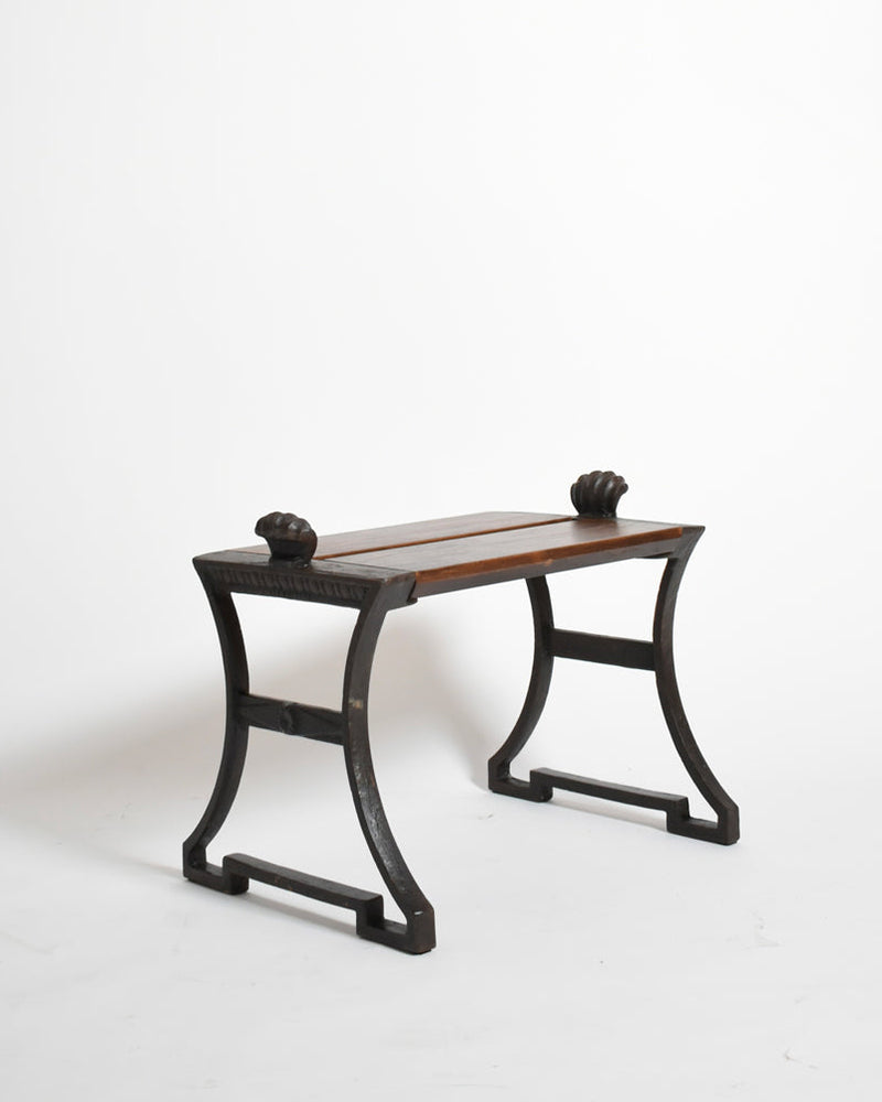 Folke Bensow Cast Iron and Wood Bench, 1920s by Barracuda Interiors | The Oblist