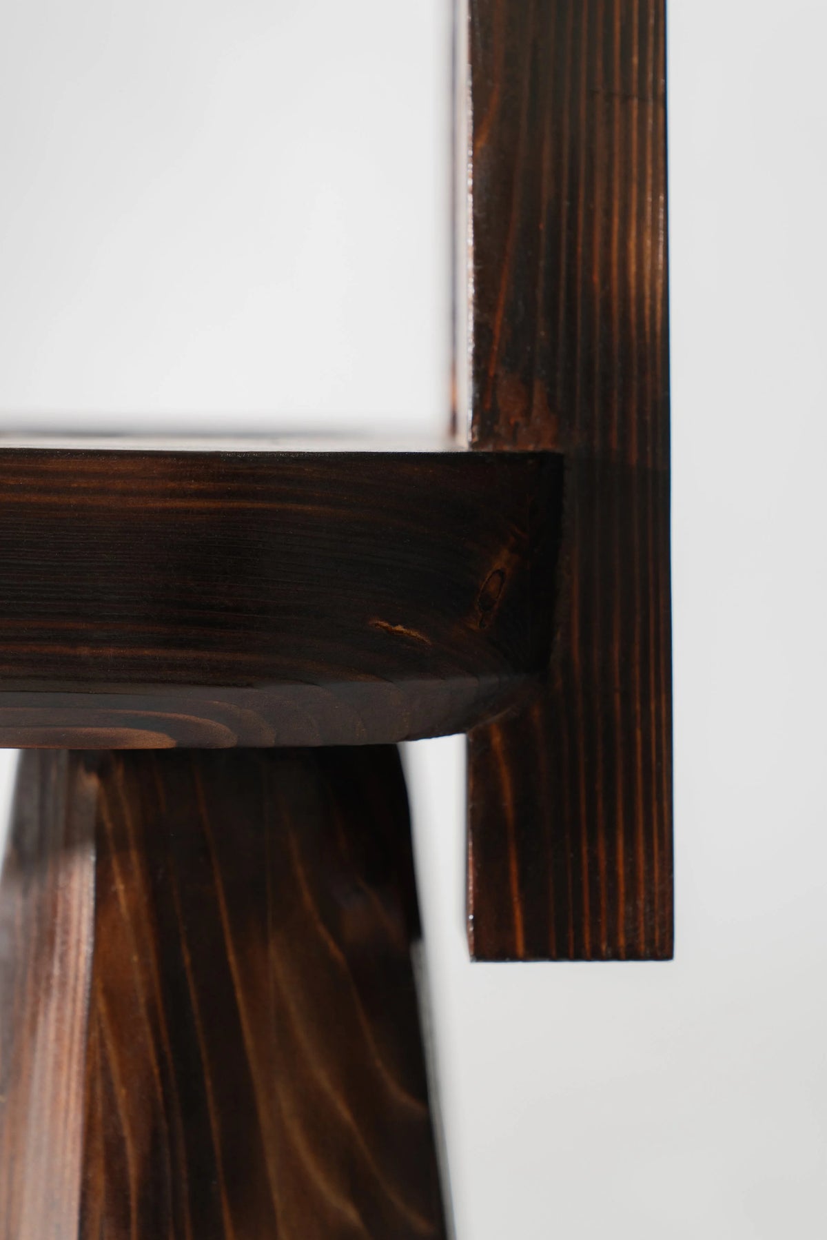 Speaking Chair in hand carved nordic fir wood — lifestyle setting