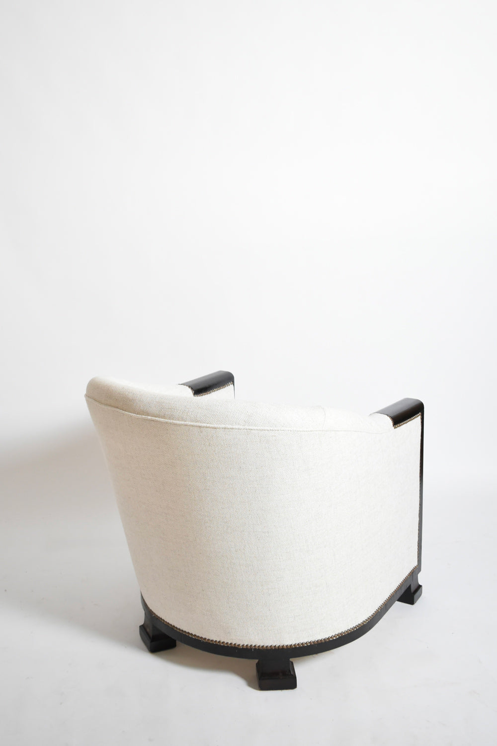 Art Deco Ebonised Wood Lounge Chair, 1930s — lifestyle setting