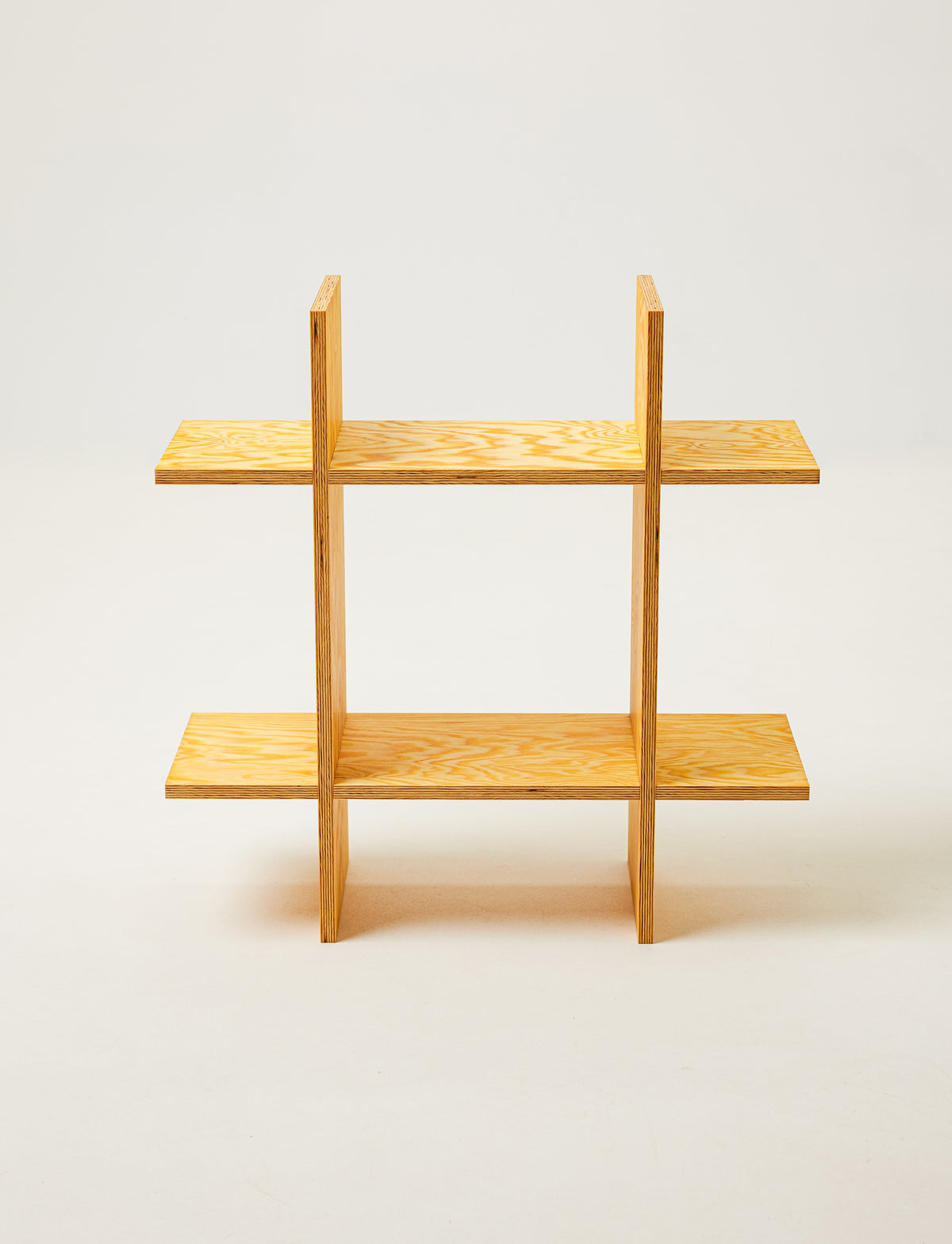 Mini Pine Grid Shelf — side angle