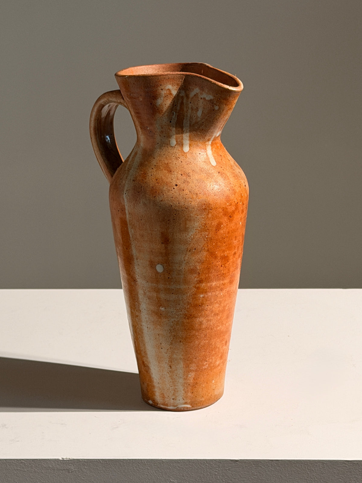 Ceramic pitcher, France, circa 1960 — detail view
