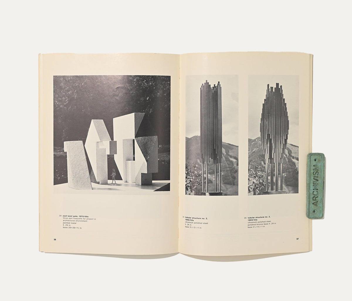Herbert Bayer Recent Works, Marlborough Gallery, 1971 Art Book — side angle