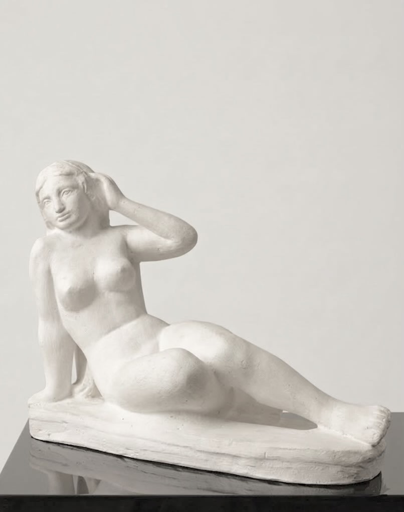 Reclining Nude, Sculpture in Plaster — alternate view