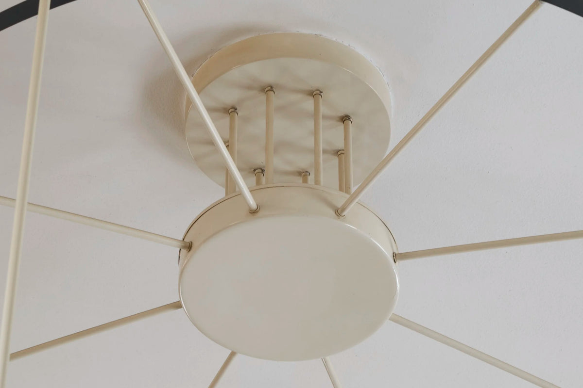 Monumental Mid-Century Chandelier in Lacquered Metal and Acrylic The Netherlands 1960 — additional view