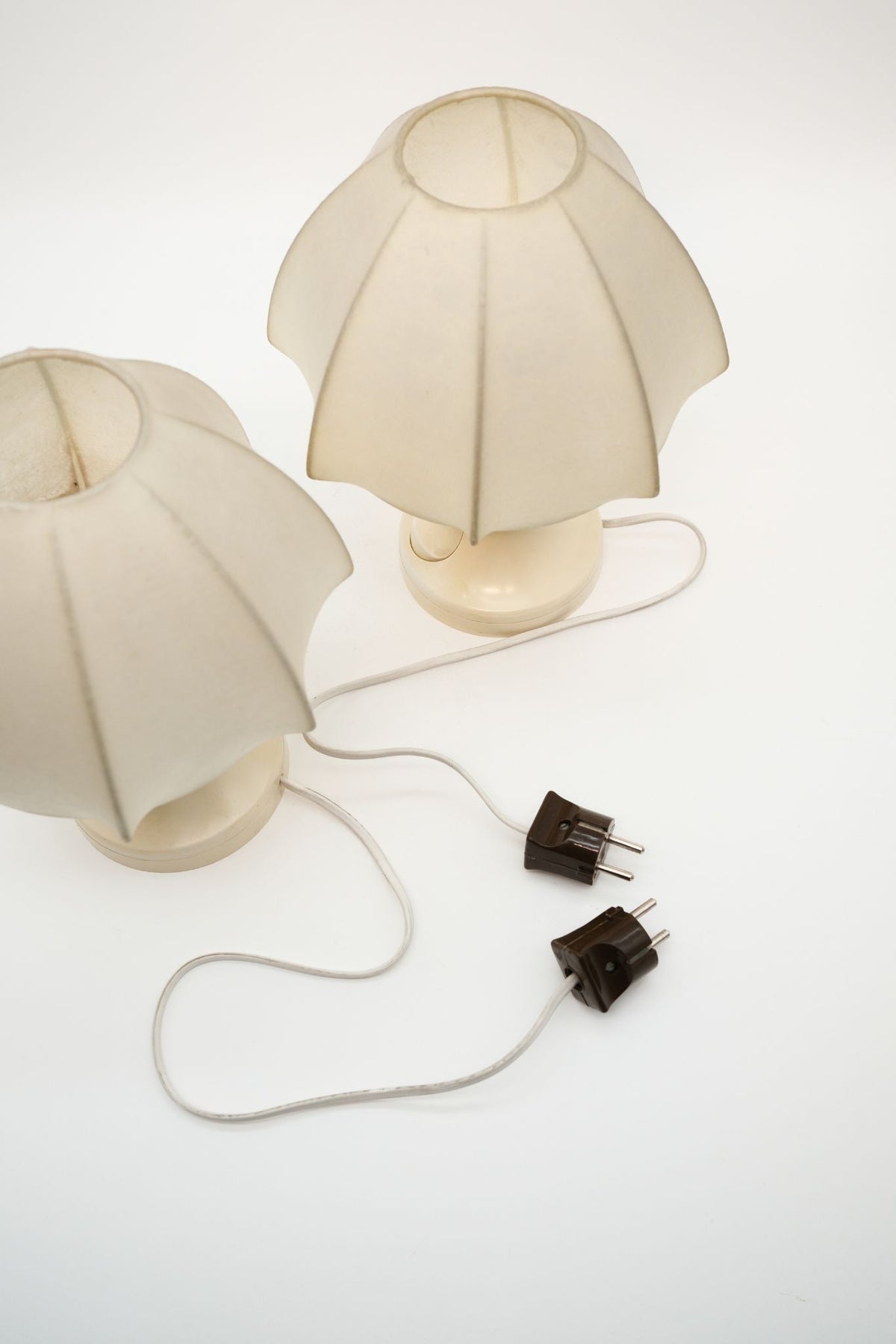 Cocoon Table Lamps, Pair — lifestyle setting
