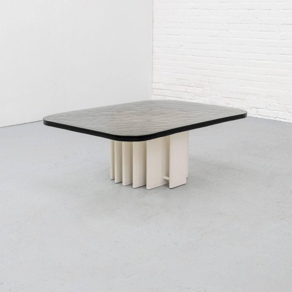 Heinz Lilienthal Glass Coffee Table — detail view