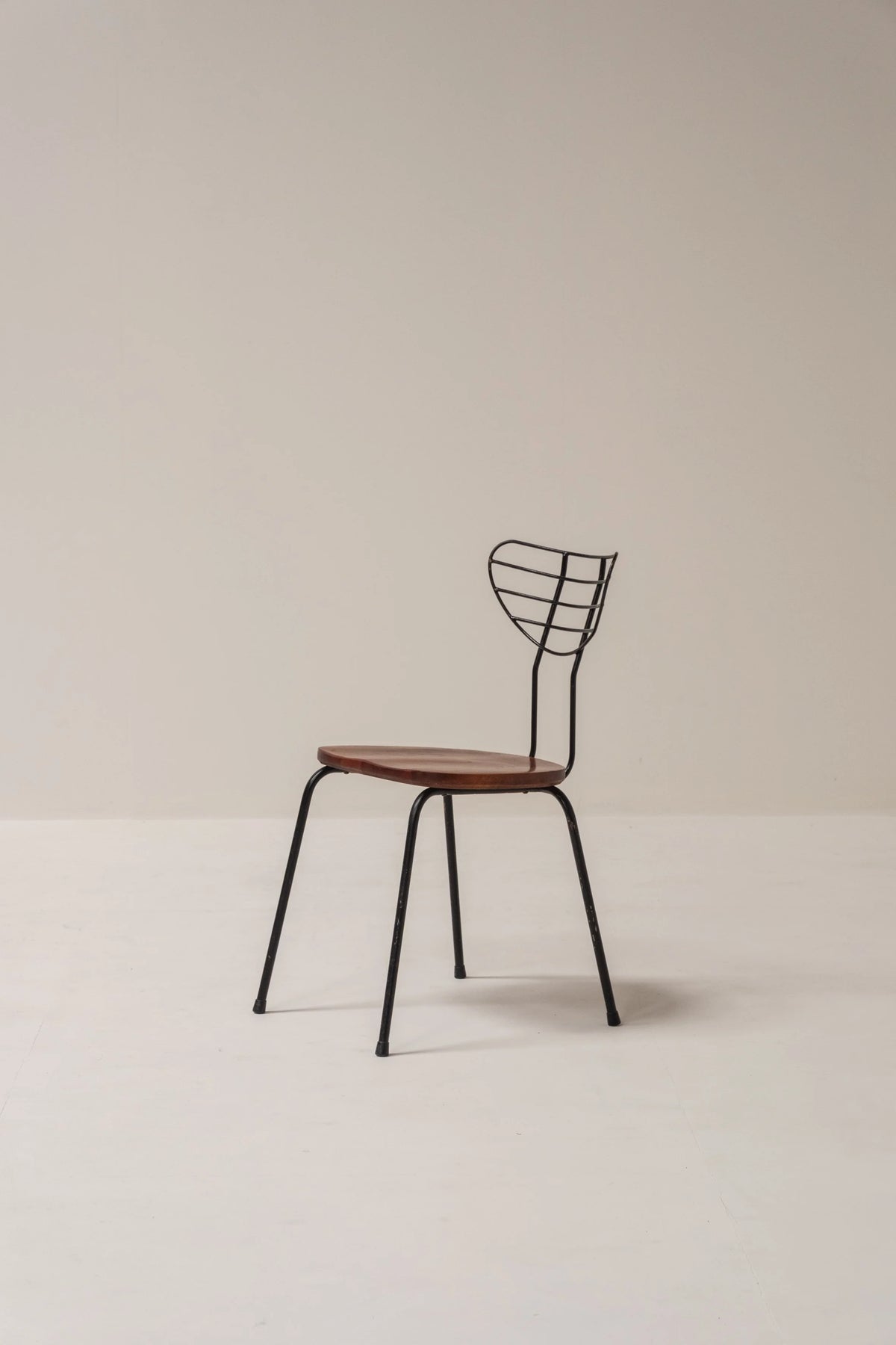 Set of 6 ‘Radar’ Dining Chairs Attributed to Willy Van Der Meeren for Imexcotra, Belgium — close-up