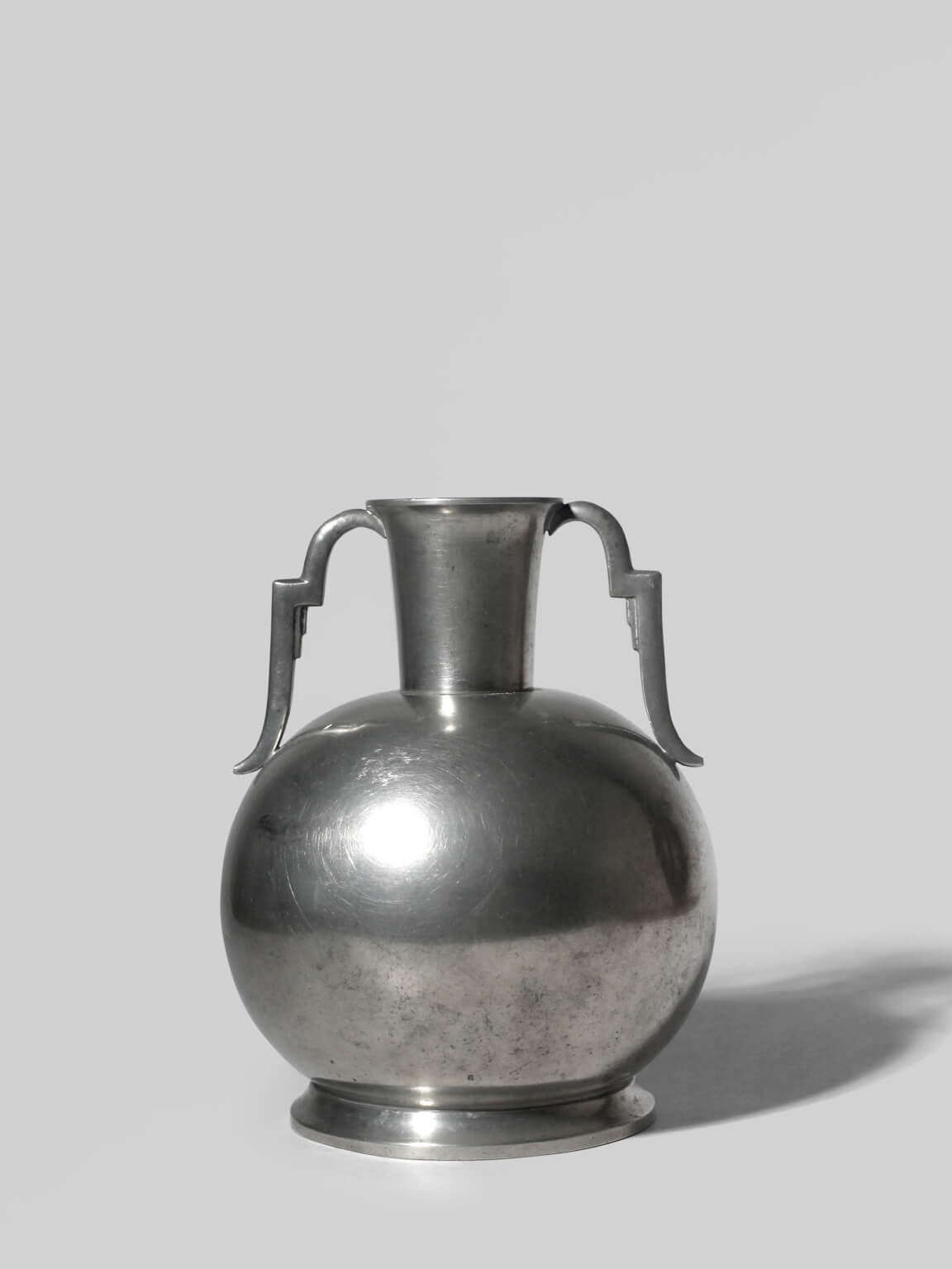 J. L. Hultman Art Deco Pewter Vase for Svenskt Tenn, 1930s by Vintage Stories | The Oblist