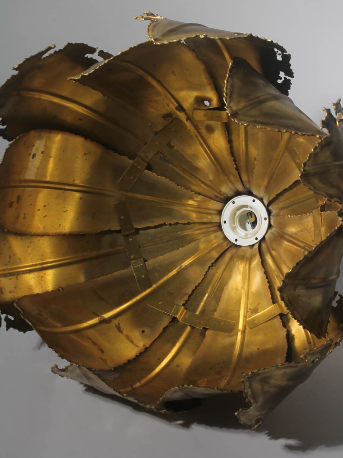 Svend Aage Holm Sørensen "Onion" Brass Ceiling Lamp, 1960s, Denmark — alternate view